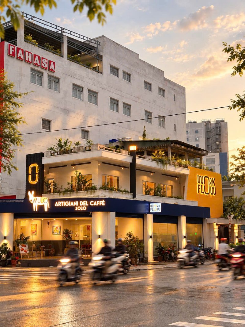 WorkFlow Station tại quán cafe đối tác